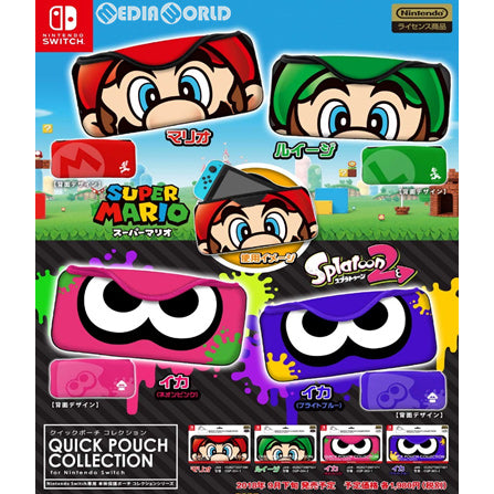 【新品】【お取り寄せ】[ACC][Switch] QUICK POUCH COLLECTION for Nintendo Switch(ニンテンドースイッチ) ルイージ キーズファクトリー(CQP-004-2) (20180921)