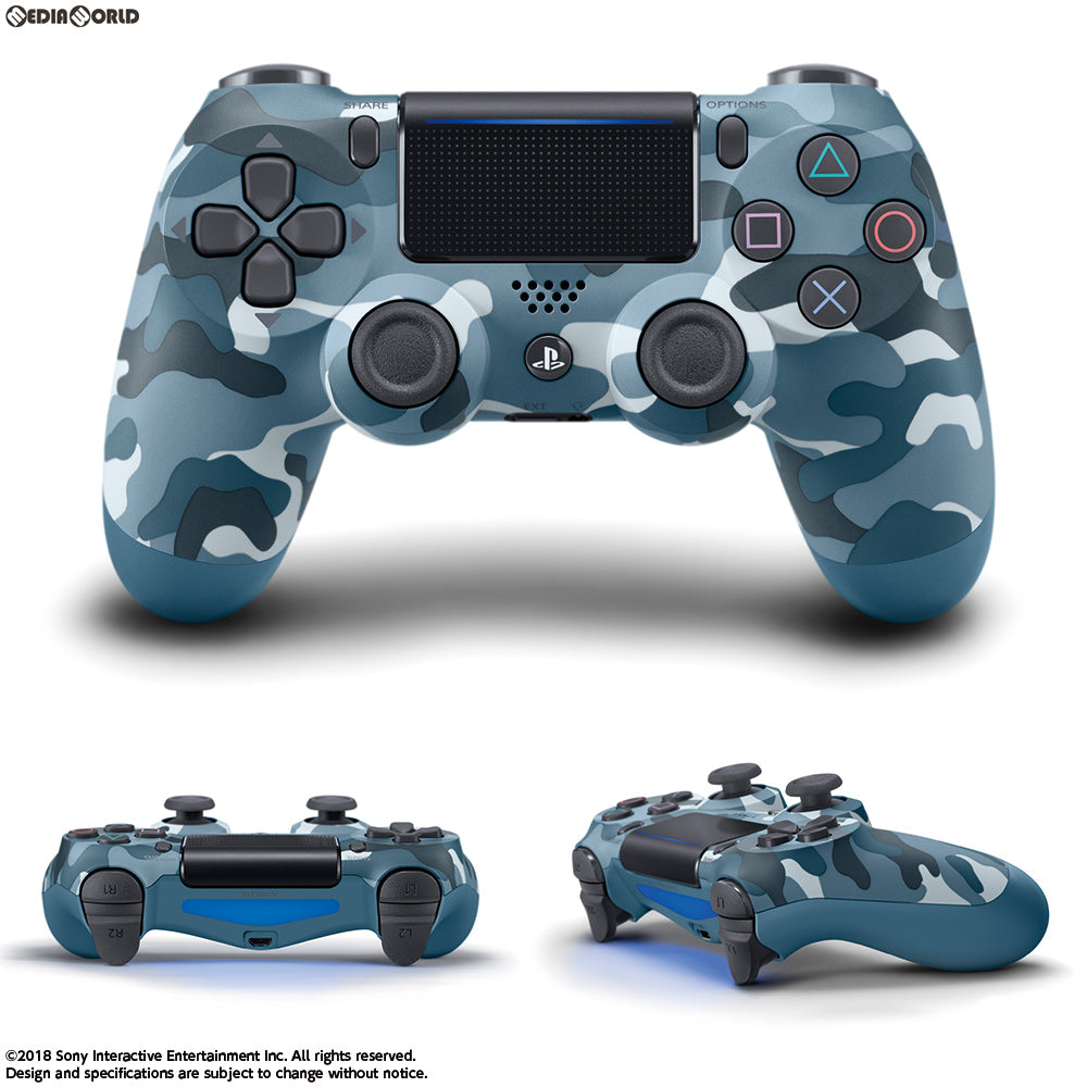 【中古即納】[ACC][PS4] ワイヤレスコントローラー デュアルショック4(DUALSHOCK4) ブルー・カモフラージュ SIE(CUH-ZCT2J25) (20181012)