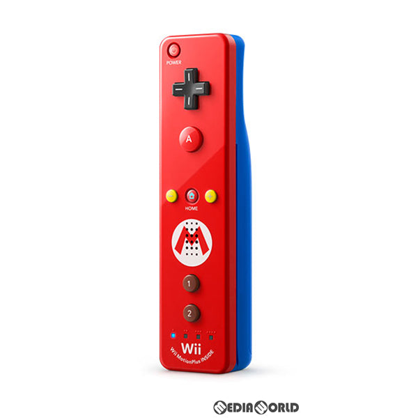 【中古即納】[ACC][WiiU] Wiiリモコンジャケット・専用ストラップ無し Wiiリモコンプラス(Wii Remote Plus) マリオ(Wii/Wii U用) 任天堂(RVL-A-PNRB) (20131121)