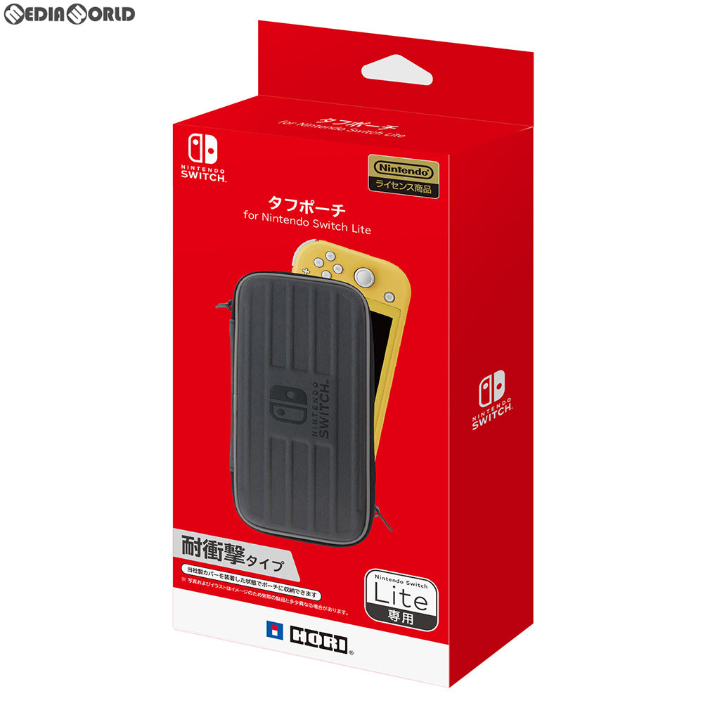 【中古即納】[ACC][Switch] タフポーチ for Nintendo Switch Lite(ニンテンドースイッチライト) ブラック×グレー HORI(NS2-014) (20190920)