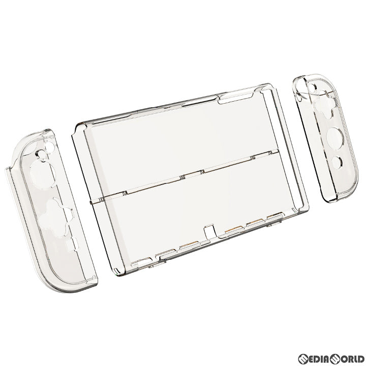 【新品即納】[ACC][Switch] CYBER・プロテクトカバー セパレート(SWITCH 有機EL用) (スイッチ 有機EL用) クリア サイバーガジェット(CY-NSOPCS-CL) (20211129)
