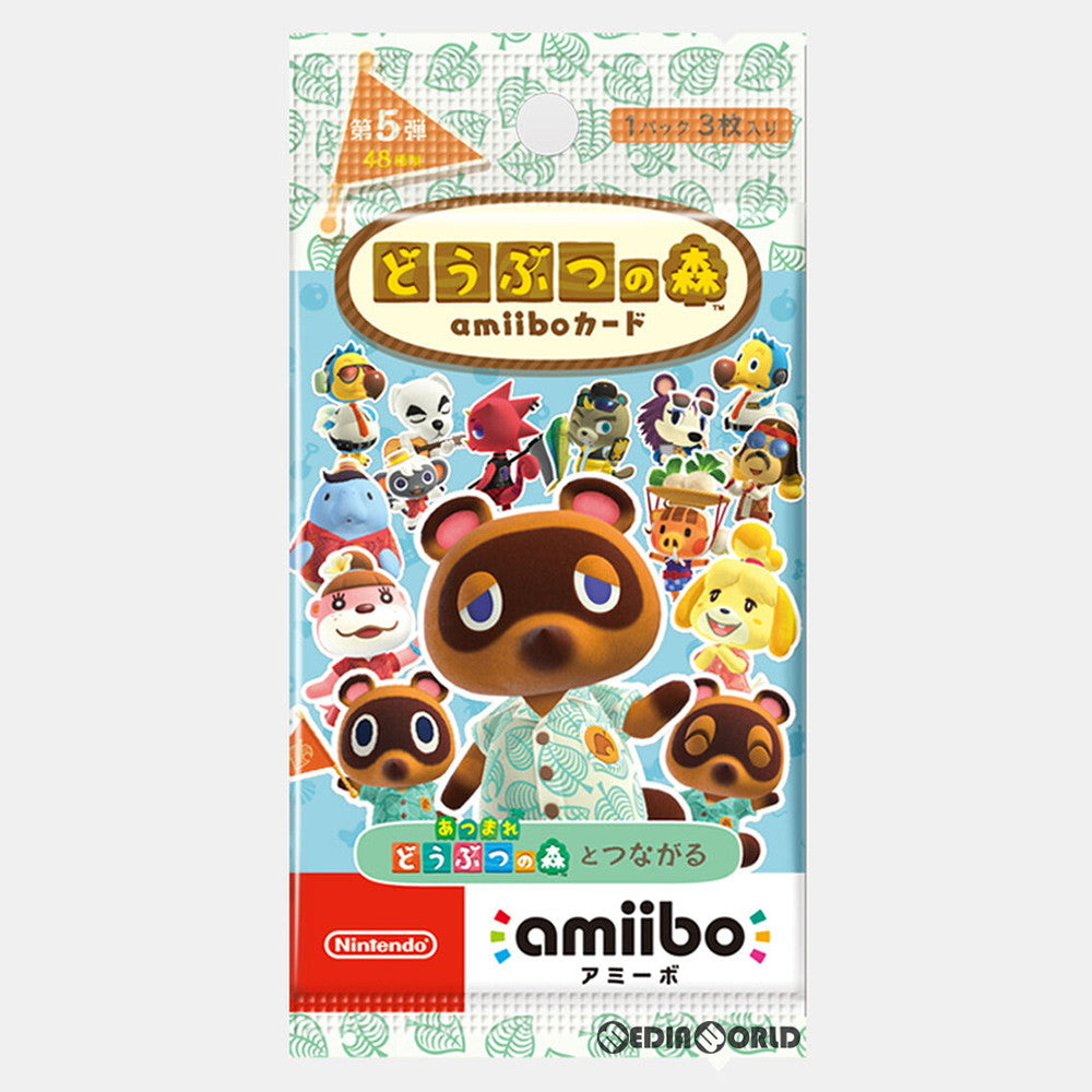 【新品】【お取り寄せ】[ACC][Switch] (BOX) どうぶつの森amiiboカード(アミーボカード) 第5弾 任天堂(NVL-E-MA3E) (25パック) (20211105)