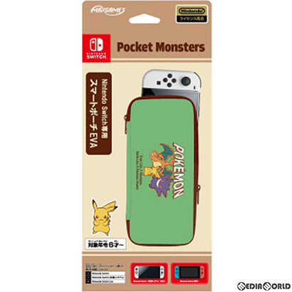 【新品】【お取り寄せ】[ACC][Switch] Nintendo Switch専用(ニンテンドースイッチ専用) スマートポーチEVA ポケットモンスター レトロスタイル 任天堂ライセンス商品 マックスゲームズ(HACP-02PRS) (20220930)