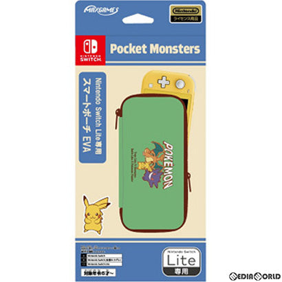 【新品即納】[ACC][Switch] Nintendo Switch Lite専用(ニンテンドースイッチライト専用) スマートポーチEVA ポケットモンスター レトロスタイル 任天堂ライセンス商品 マックスゲームズ(HROP-02PRS) (20220930)