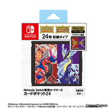 【新品即納】[ACC][Switch] Nintendo Switch専用(ニンテンドースイッチ専用) カードケース カードポケット24 コライドン・ミライドン 任天堂ライセンス商品 マックスゲームズ(HACF-02KM) (20221118)