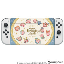 【新品】【お取り寄せ】[ACC][Switch] 星のカービィ new フロントカバー for Nintendo Switch(ニンテンドースイッチ) (有機ELモデル) KIRBY(カービィ) ホロスコープ・コレクション 任天堂ライセンス商品 キーズファクトリー(CNF-002-2) (20221218)