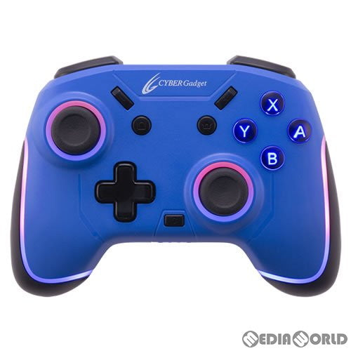 【新品即納】[ACC][Switch] CYBER・ゲーミングコントローラー ミニ HG 有線タイプ(SWITCH用) (スイッチ用) コバルトブルー サイバーガジェット(CY-NSOGCMWL-CB) (20230127)