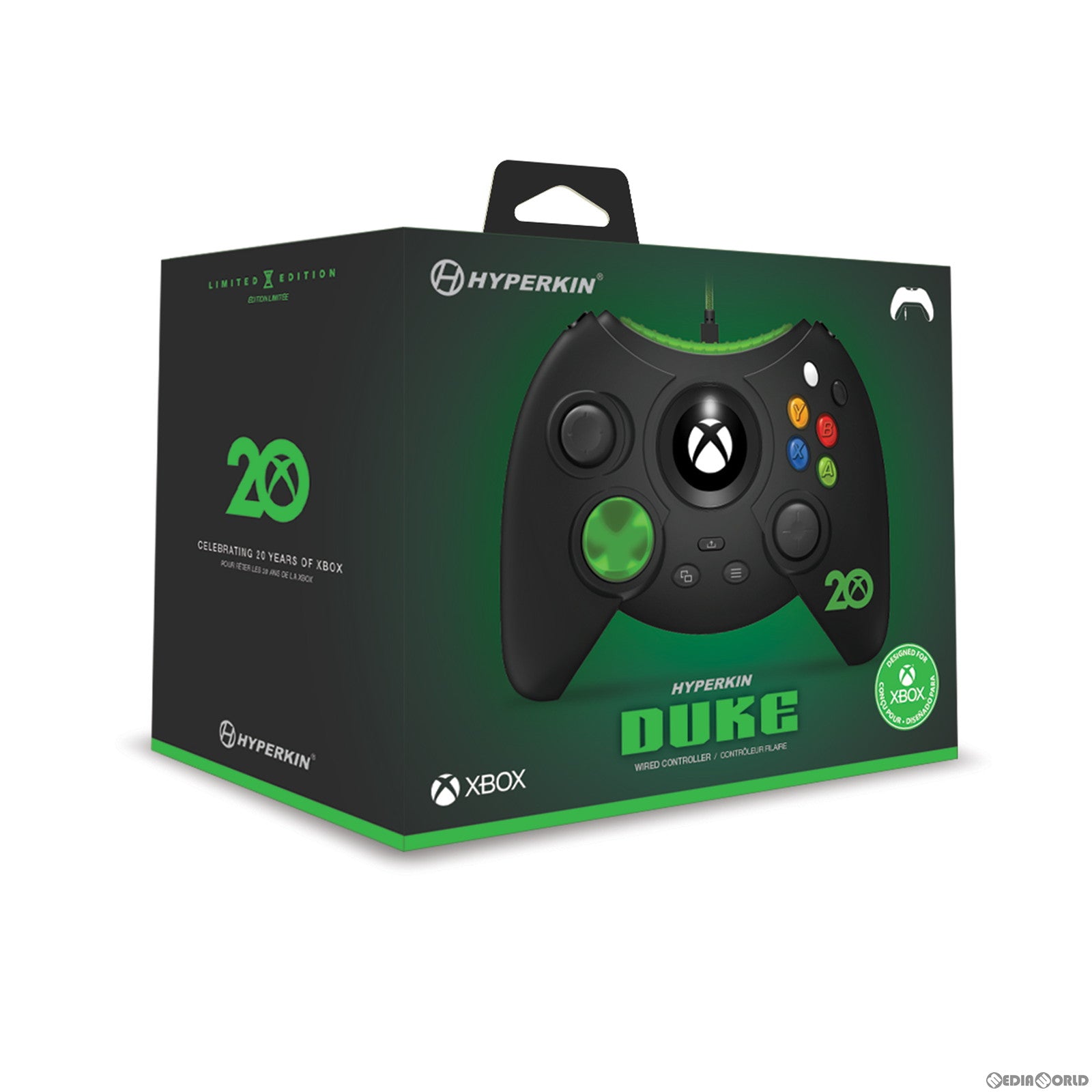 【新品即納】[ACC][XboxX/S] Duke XBOX 20th LIMITED EDITION Black(デューク XBOX 20th リミテッドエディション ブラック) Hyperkin(M02668-ANBK) (20230622)