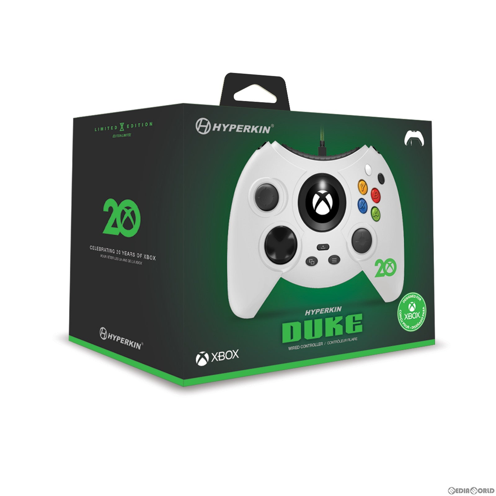 【新品即納】[ACC][XboxX/S] Duke XBOX 20th LIMITED EDITION White(デューク XBOX 20th リミテッドエディション ホワイト) Hyperkin(M02668-ANWH) (20230622)