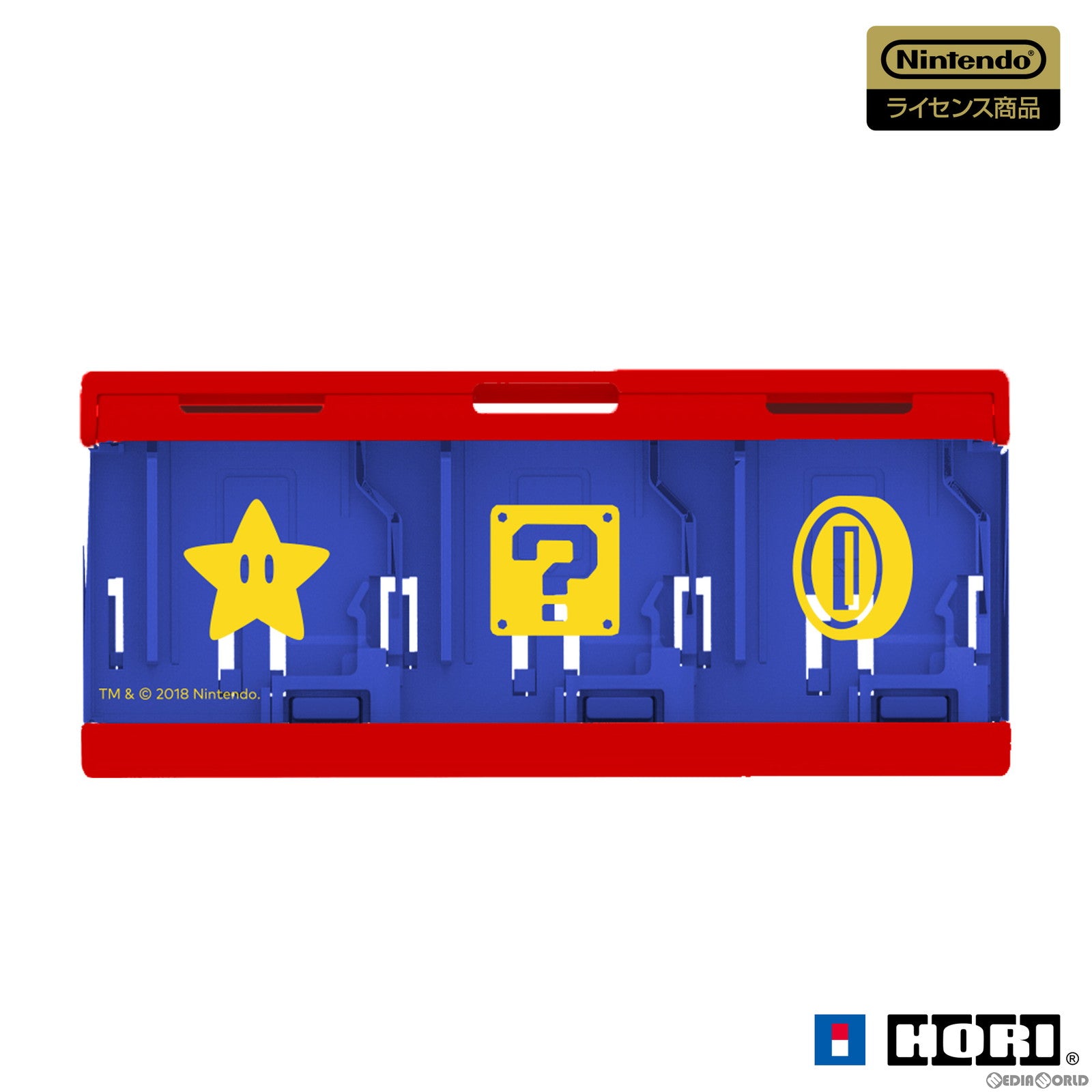 【新品即納】[ACC][Switch] プッシュカードケース6 for Nintendo Switch(ニンテンドースイッチ) スーパーマリオ 任天堂ライセンス商品 HORI(NSW-106) (20230427)