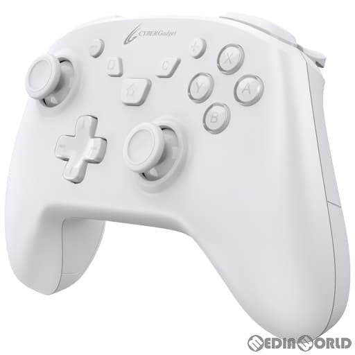 【新品即納】[ACC][Switch] CYBER・ゲーミングコントローラー HG smart 無線タイプ(SWITCH用) (スイッチ用) ホワイト サイバーガジェット(CY-NSOGCLWL-WH) (20230502)