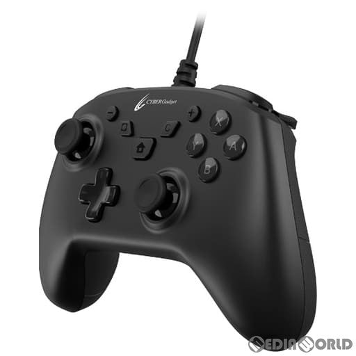【新品即納】[ACC][Switch] CYBER・ゲーミングコントローラー HG smart 有線タイプ(SWITCH用) (スイッチ用) ブラック サイバーガジェット(CY-NSOGCLWD-BK) (20230502)