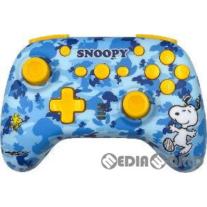 【新品即納】[ACC][Switch] スヌーピー ワイヤレスコントローラー(SWITCH/SWITCH 有機EL用) カモブルー タイプツー(T2-SNPSWLC-CB) (20230810)