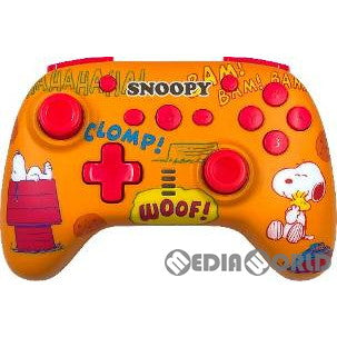 【新品即納】[ACC][Switch] スヌーピー ワイヤレスコントローラー(SWITCH/SWITCH 有機EL用) ポップオレンジ タイプツー(T2-SNPSWLC-PO) (20230810)