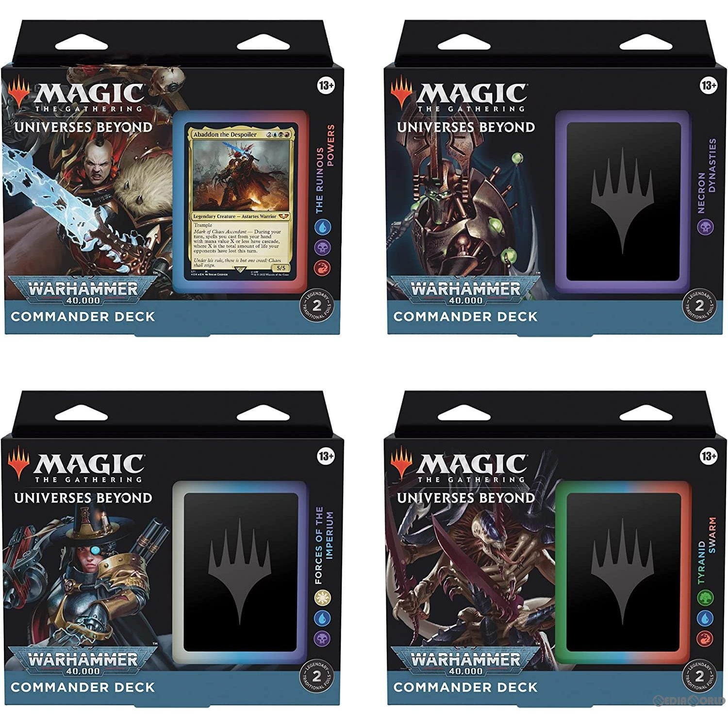 【新品即納】[カートン][TCG] MTG マジック:ザ・ギャザリング 統率者デッキ:ウォーハンマー40000(Warhammer 40000 Commander Decks) (英語版) (4種×各1個) (20221007)