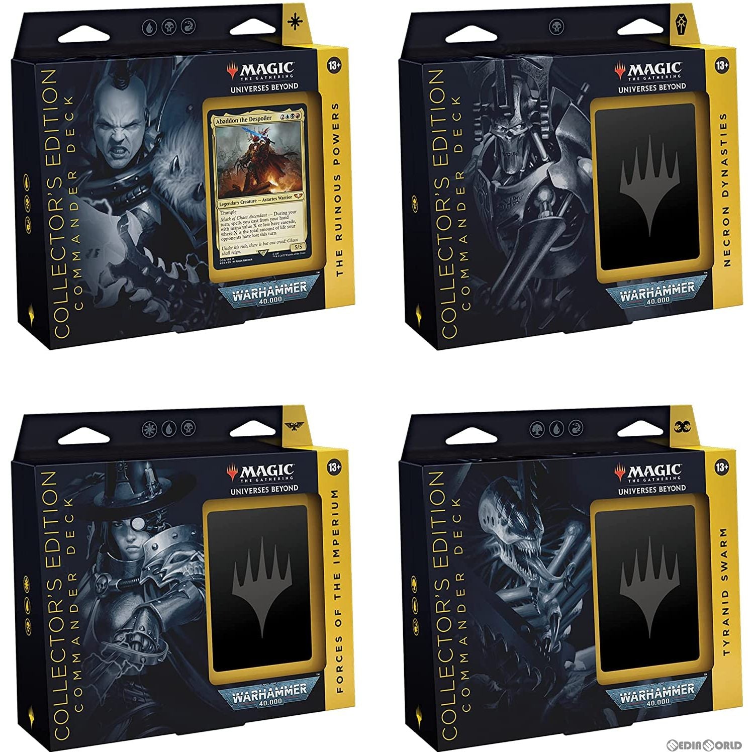 【新品即納】[カートン][TCG] MTG マジック:ザ・ギャザリング Warhammer 40000 Commander Decks - Collector's Edition(統率者デッキ:ウォーハンマー40000 - コレクターズエディション) (英語版) (4種×各1個) (20221007)