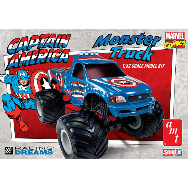 【新品即納】[PTM] AMT857 1/32 キャプテン・アメリカ フォード F-150 モンスタートラック プラモデル AMT(20140504)