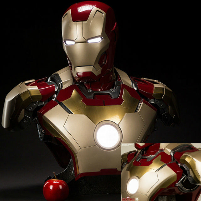 【新品即納】[FIG] アイアンマン マーク42 マーベルライフサイズ バスト サイドショウ(20150607)