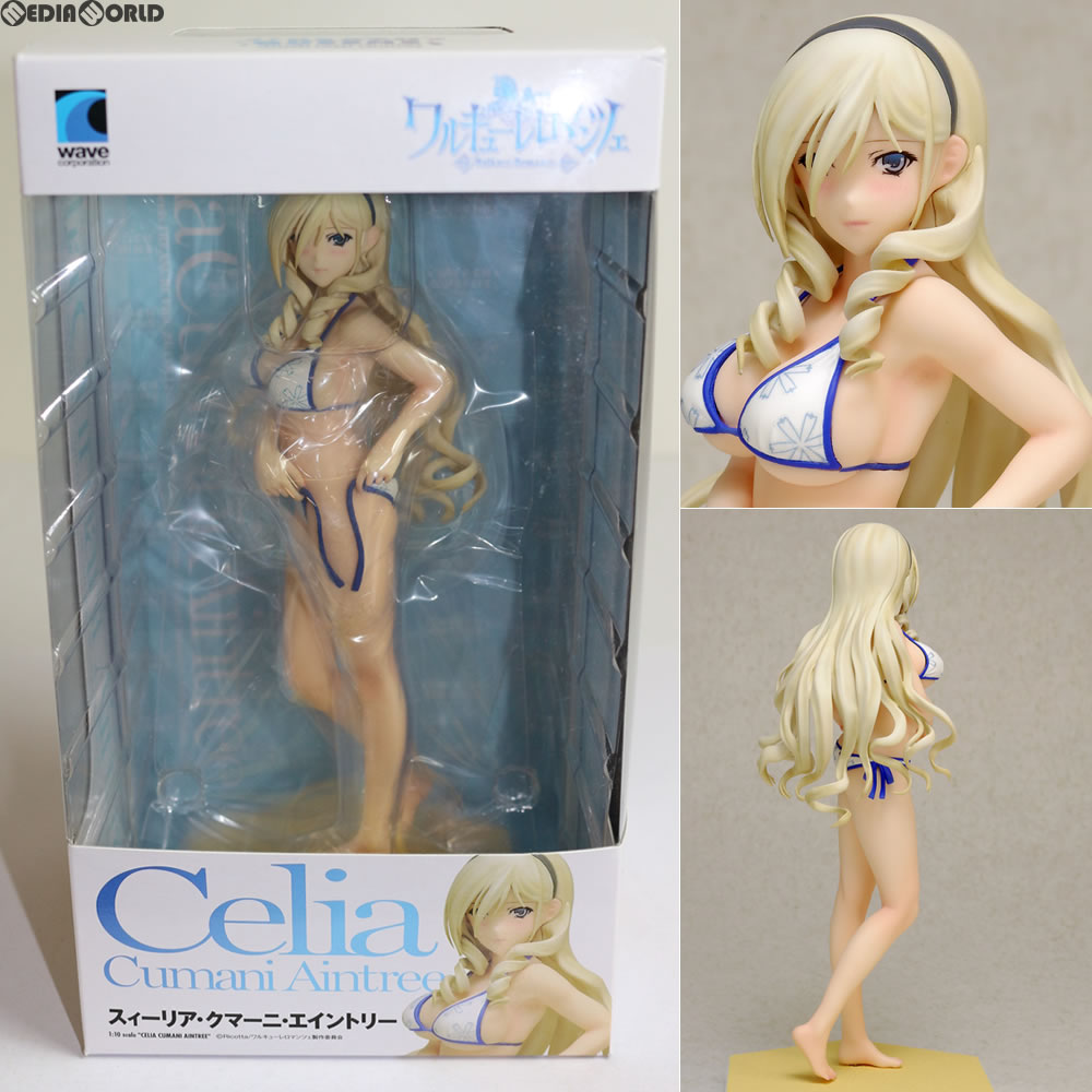 【中古即納】[FIG] BEACH QUEENS(ビーチクイーンズ) スィーリア・クマーニ・エイントリー ワルキューレロマンツェ 1/10 完成品 フィギュア ウェーブ(WAVE) (20140926)