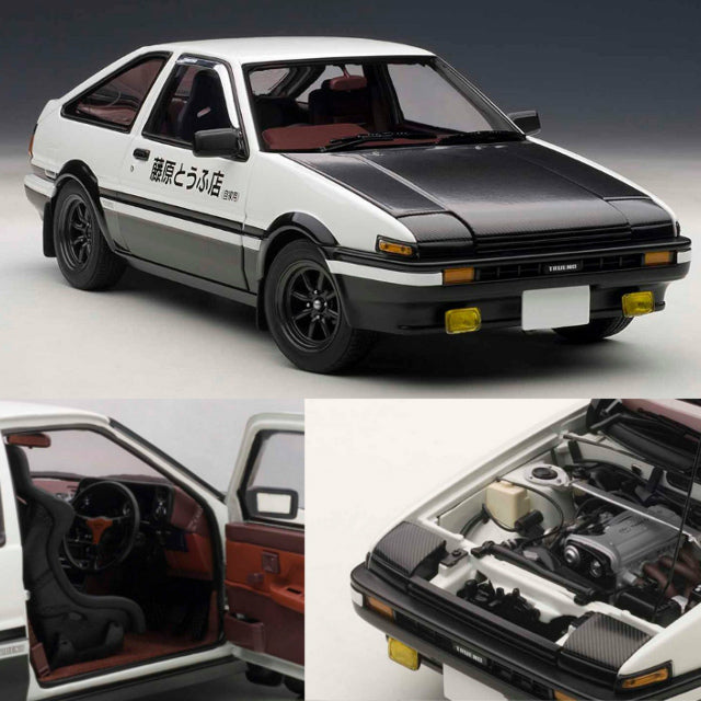 【新品即納】[TOY] 1/18 トヨタ スプリンタートレノAE86(イニシャルD プロジェクトD・Ver.) 再生産 AUTOart(オートアート) (20140808)