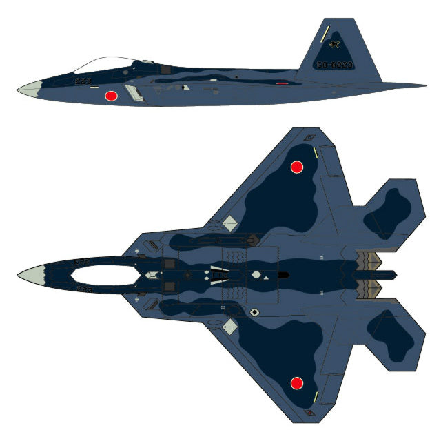 【新品即納】[PTM] 02088 1/72 F-22ラプター航空自衛隊 洋上迷彩 プラモデル ハセガワ(20140329)