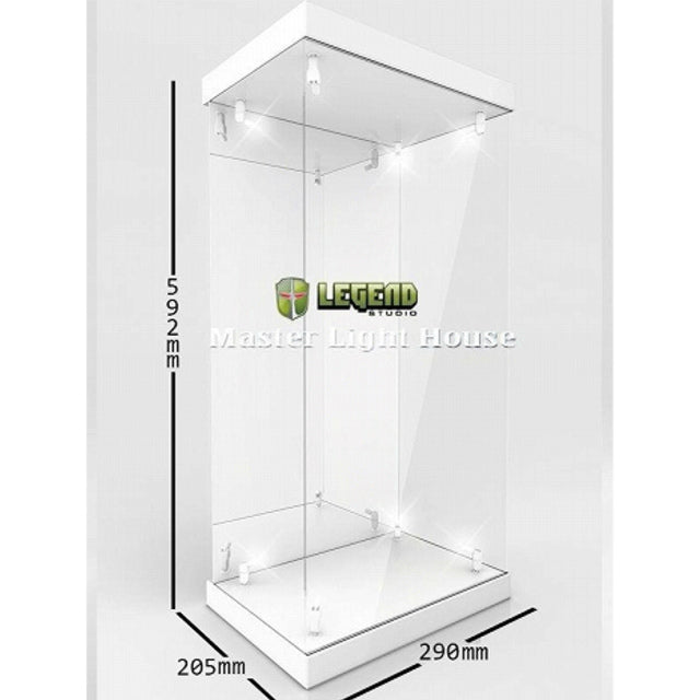 【新品即納】[FIG] マスターライトハウス-02 棚板なし ホワイト LEDライト付きフィギュア展示用18インチフィギュア対応アクリルケース レジェンドスタジオ(20140430)