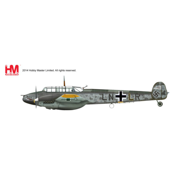 【新品即納】[PTM] HA1810 1/72 Bf-110E 第77戦闘航空団 完成品 ホビーマスター(20140715)