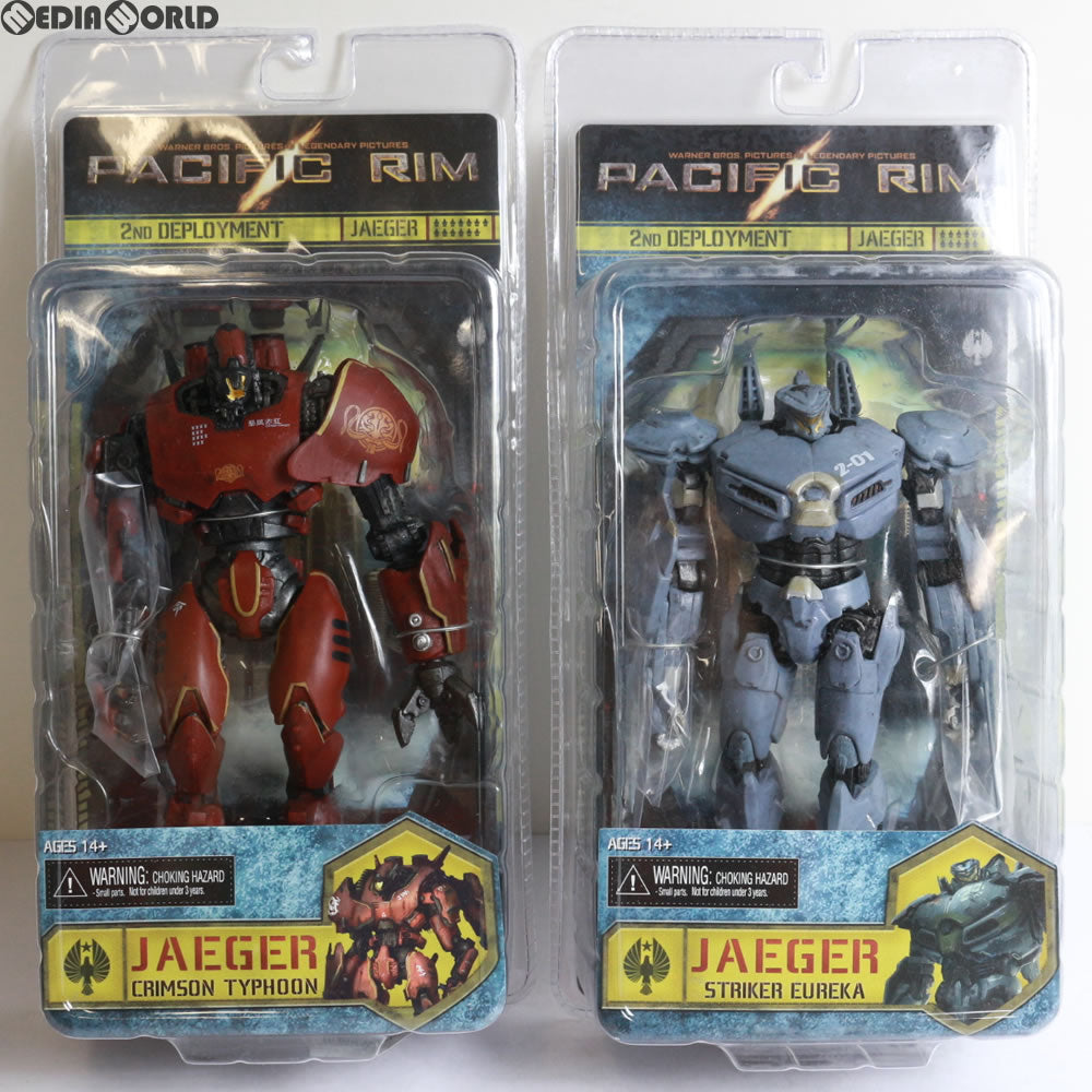 【中古即納】[FIG] 7インチ アクションフィギュア クリムゾン・タイフーン&ストライカー・エウレカ ザ・エッセンシャル・イェーガー 2種セット パシフィック・リム ネカ(20140627)