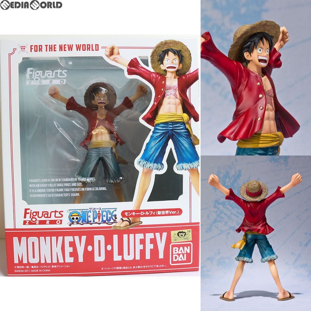 【中古即納】[FIG](再販)フィギュアーツZERO モンキー・D・ルフィ(新世界Ver.) ONE PIECE(ワンピース) 完成品 フィギュア バンダイ(20140712)