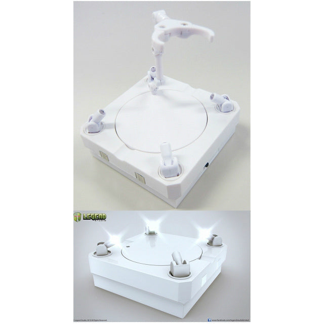 【新品即納】[FIG] マスターライトRステージ フィギュア展示用ターンテーブル ホワイト レジェンドスタジオ(20140825)