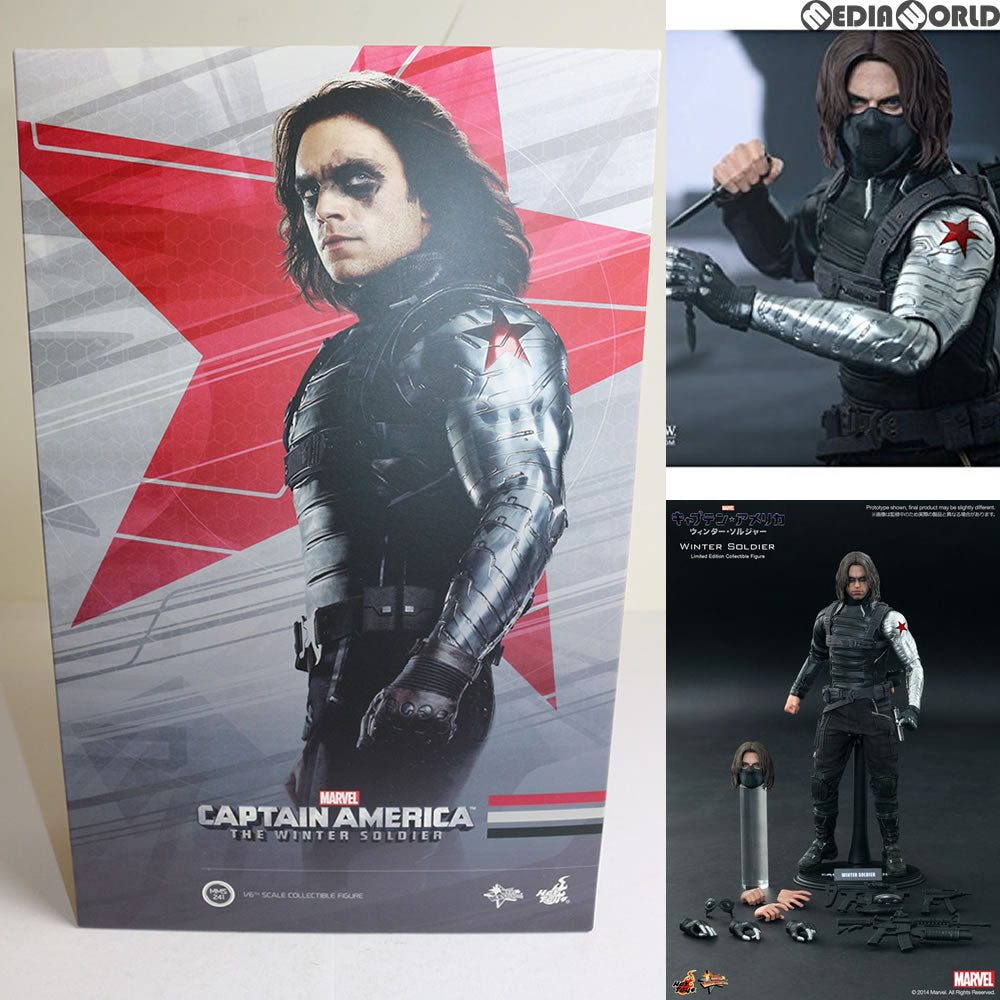 【新品即納】[FIG] ムービー・マスターピース ウィンター・ソルジャー キャプテン・アメリカ ホットトイズ(20141129)