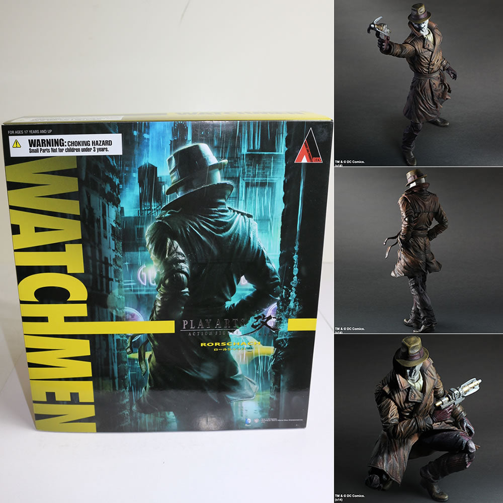 【中古即納】[FIG] PLAY ARTS改(プレイアーツ改) ロールシャッハ ウォッチメン 完成品 フィギュア スクウェア・エニックス(20140822)
