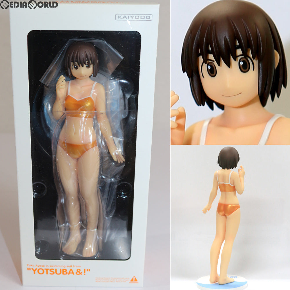 【中古即納】[FIG]よつば立体化作戦! 復刻版 PVC 綾瀬風香 水着版 よつばと! 完成品 フィギュア(YR005) 海洋堂(20140625)