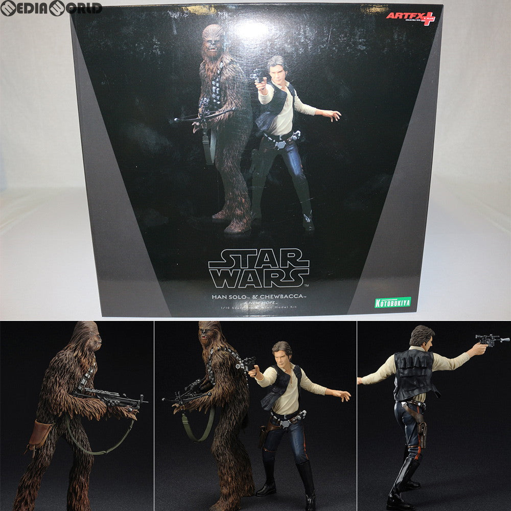 【新品即納】[FIG]ARTFX+ ハン・ソロ＆チューバッカ STAR WARS(スター・ウォーズ) 1/10 完成品 フィギュア(SW88) コトブキヤ(20141025)