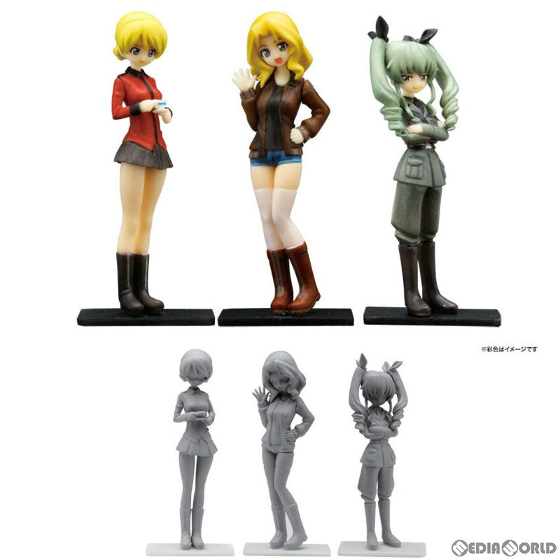 【新品即納】[FIG] ガールズ&パンツァー 1/35 隊長フィギュアセット(未塗装) プラッツ(20140621)