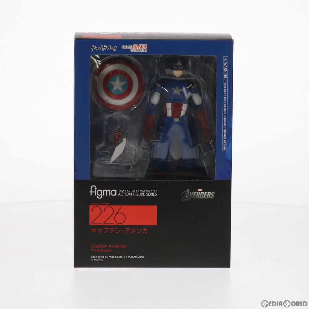 【新品即納】[FIG]figma(フィグマ) 226 キャプテン・アメリカ アベンジャーズ 完成品 可動フィギュア グッドスマイルカンパニー(20140921)