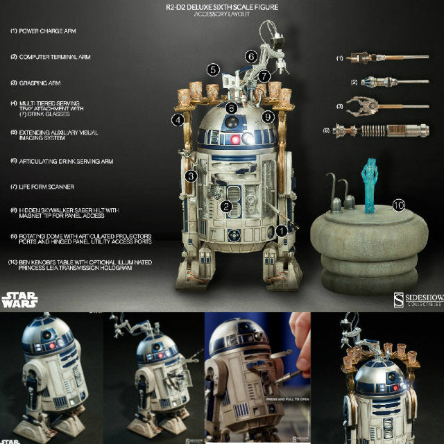 【新品即納】[FIG] ヒーロー・オブ・レベリオン R2-D2 スター・ウォーズ フィギュア サイドショウ(20150219)