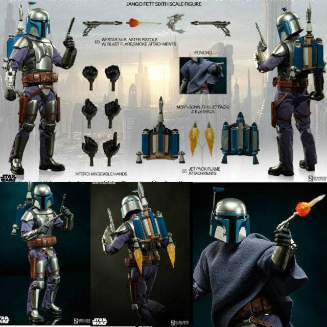 【新品即納】[FIG] スカム&ヴィラニー・オブ・スター・ウォーズ ジャンゴ・フェット フィギュア サイドショウ(20151119)