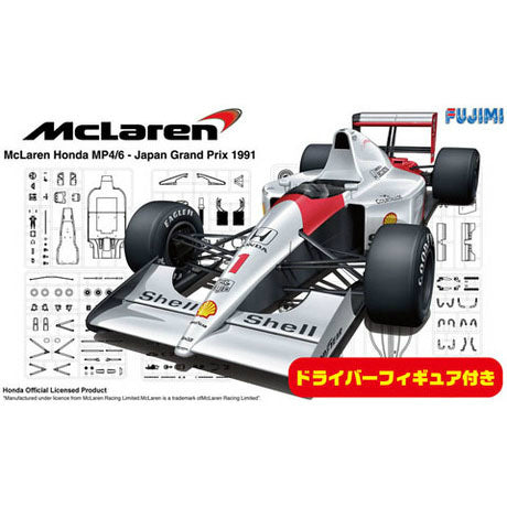 PTM]GPSP-41 1/20 マクラーレン MP4/6 日本GP ドライバーフィギュア付き プラモデル フジミ