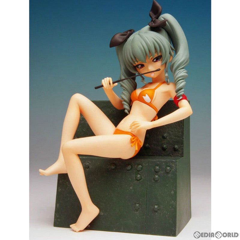 【中古即納】[FIG] アンチョビ 水着ver. ガールズ&パンツァー 1/10 カラーレジンキャストキット フィギュア(WF-35) プラッツ(20140712)