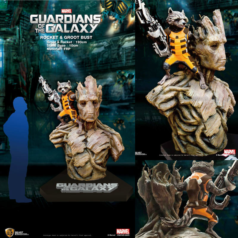 【新品即納】[FIG] マーベル等身大コレクション ロケット&グルート ガーディアンズ・オブ・ギャラクシー ビーストキングダム(20141219)