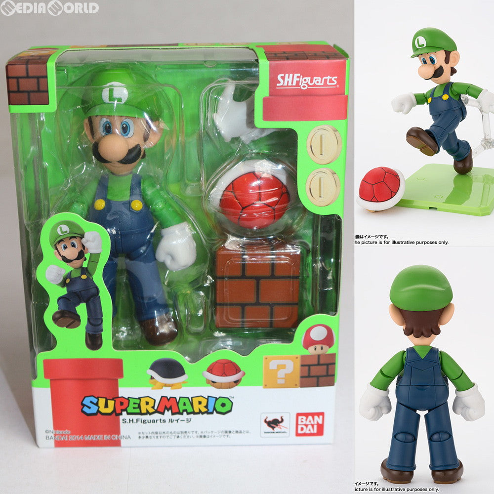 【中古即納】[FIG] S.H.Figuarts(フィギュアーツ) ルイージ スーパーマリオシリーズ 完成品 可動フィギュア バンダイ(20180421)