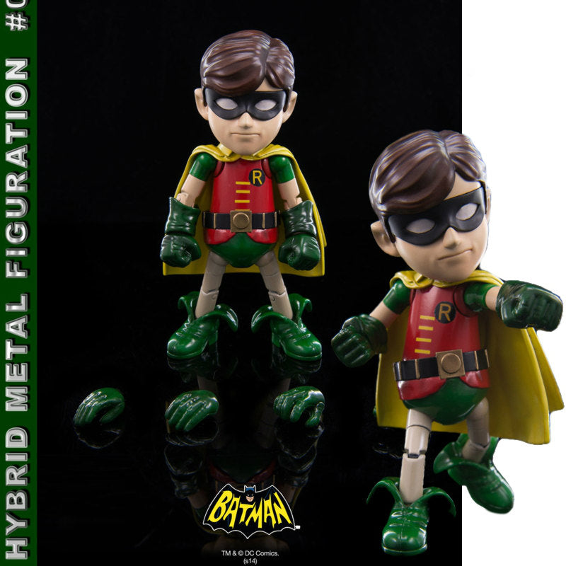 【新品即納】[FIG] ハイブリッド・メタル・フィギュレーション ロビン バットマン1966年TVシリーズ ヒーロークロス(20150302)