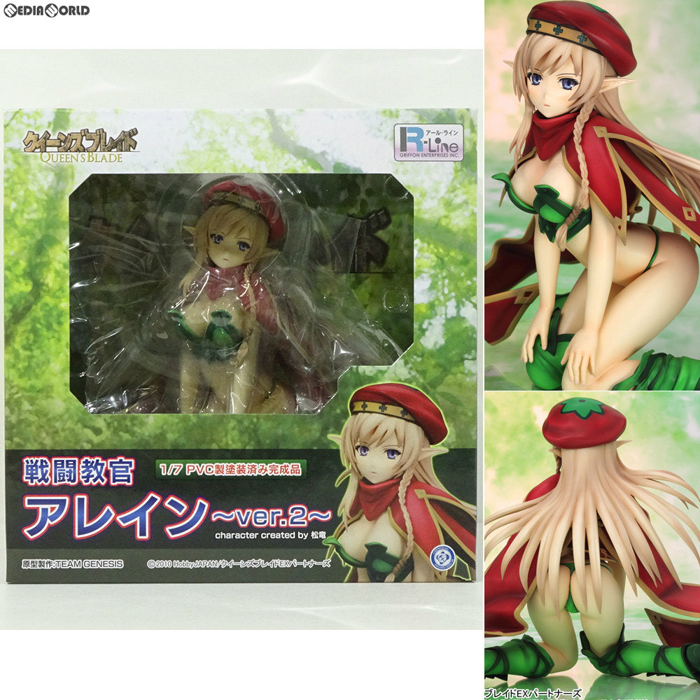 【中古即納】[お得品][箱難あり][FIG]戦闘教官 アレイン～ver.2～ クイーンズブレイド 1/7 完成品 フィギュア(QB51) グリフォンエンタープライズ(20141130)