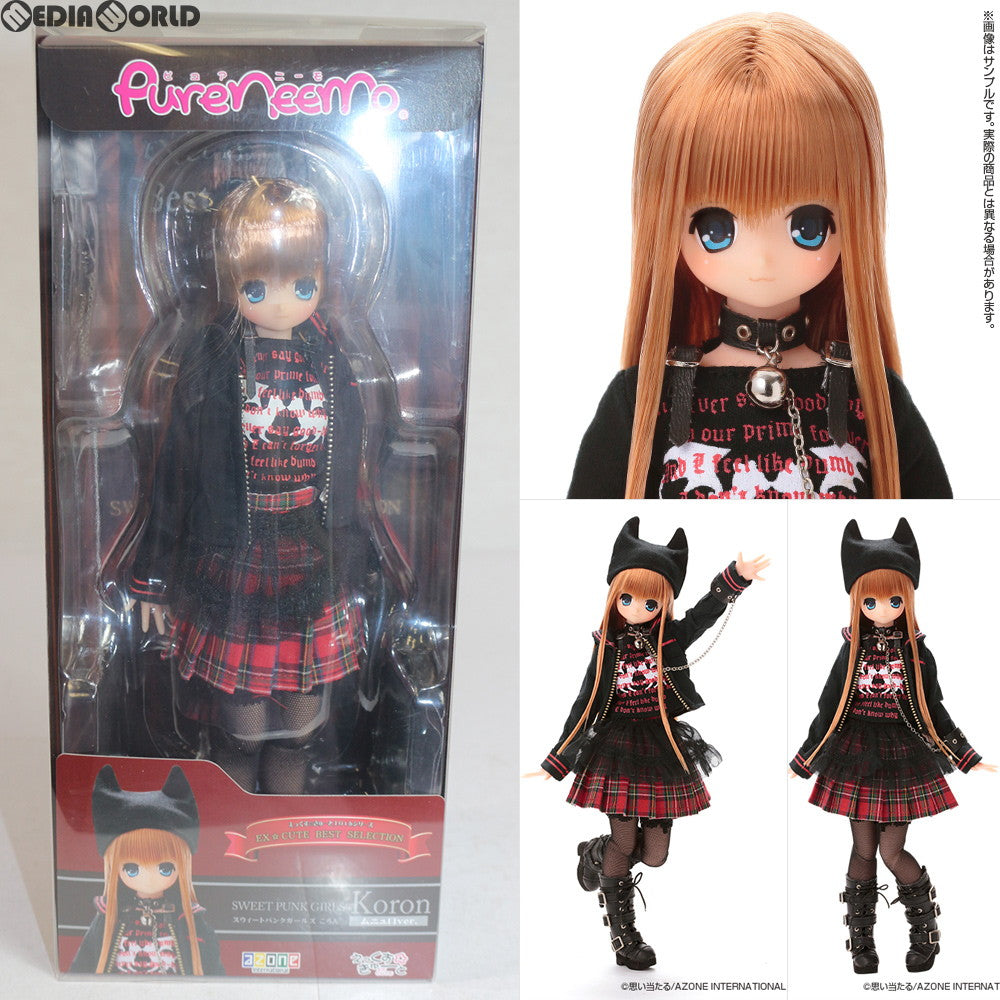 【中古即納】[FIG] えっくす☆きゅーと10th Best Selection:SWEET PUNK GIRLS!/KORON(ころん) (ムニュ口ver.) ドール(POD001-BKM) アゾン(20150424)