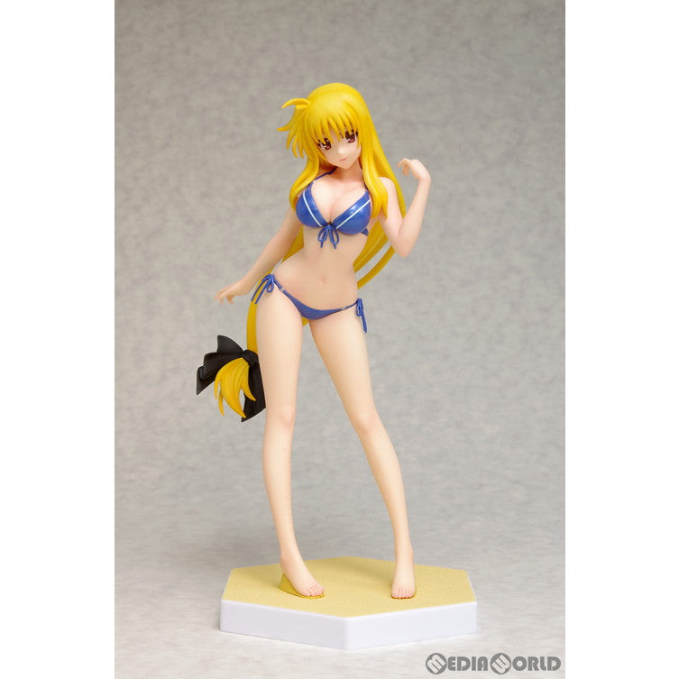 【中古即納】[FIG] BEACH QUEENS(ビーチクイーンズ) フェイト・T・ハラオウン Ver.2 魔法少女リリカルなのはStrikerS(ストライカーズ) 1/10 完成品 フィギュア ウェーブ(WAVE) (20150417)