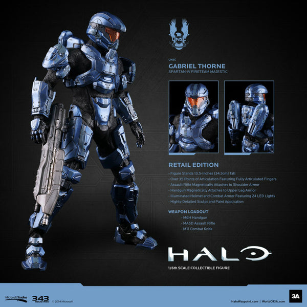 FIG]HALO UNSC スパルタン・ガブリエル・ソーン フィギュア ThreeA(スリーエー)