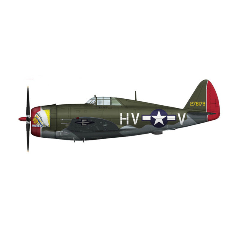 【新品即納】[PTM] HA8451 1/48 P-47Dサンダーボルト フランク・クリッブ中尉機 完成品 ホビーマスター(20150322)