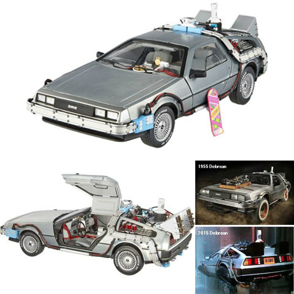 【新品即納】[TOY] 1/18 タイムマシーン(デロリアン) スペシャルエディション BACK TO THE FUTURE 完成品 マテル(20160324)