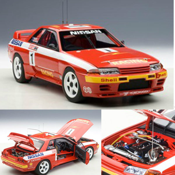 [PTM]1/18 スカイライン(R32)GT-R ATCC1992年 バサースト1000kmレース優勝#1(レッド) 完成品 オートアート